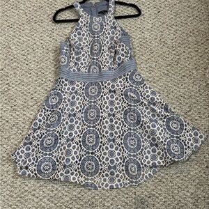 Light Purple & White Halter Short Dress, Size XL (girls)